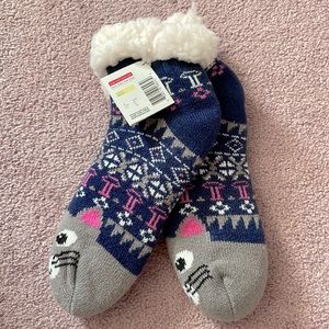 NWT Sherpa Lined Slipper Socks